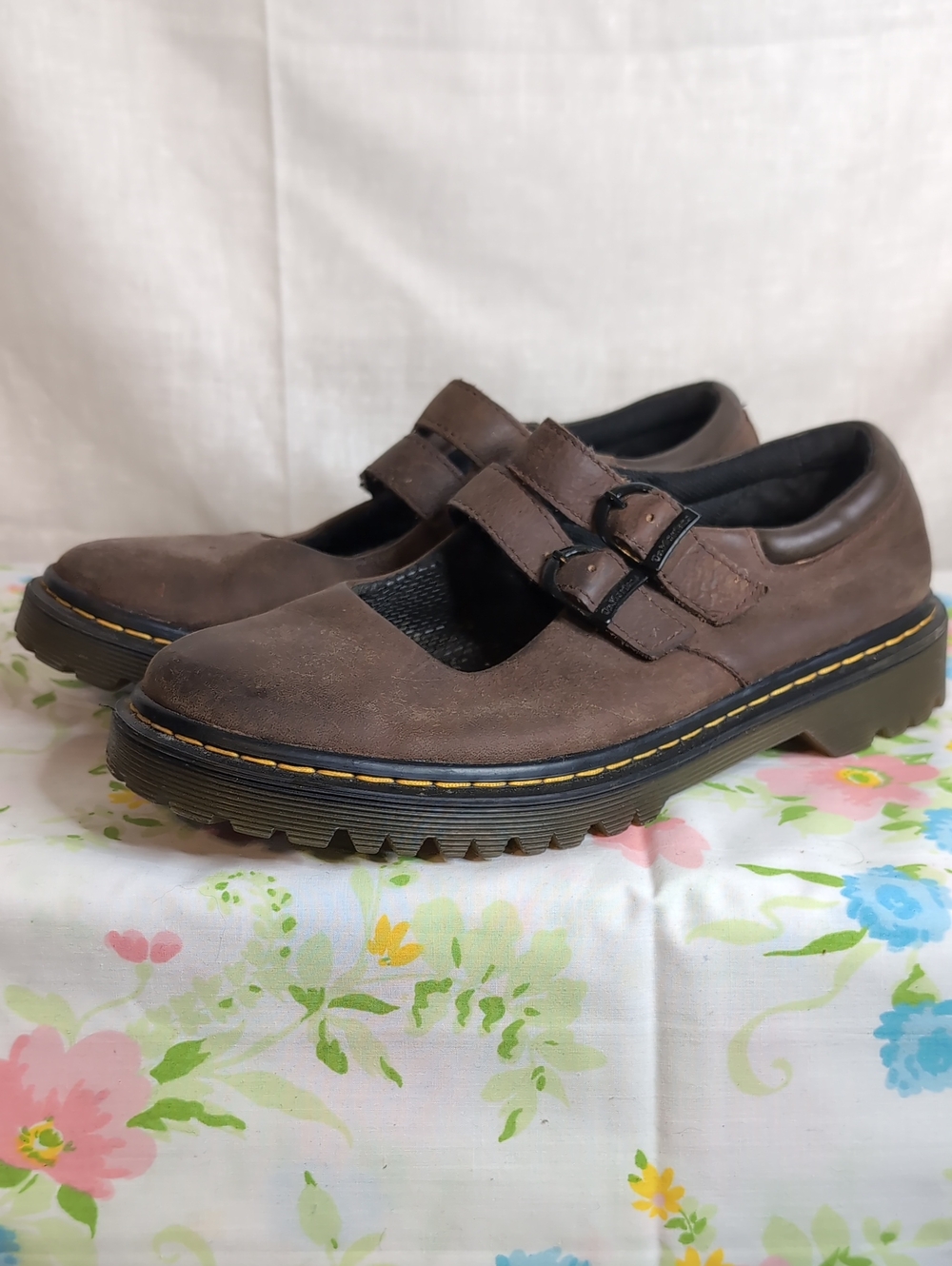 Doc Martens Adena III Mary Jane Loafers Brown womens 9